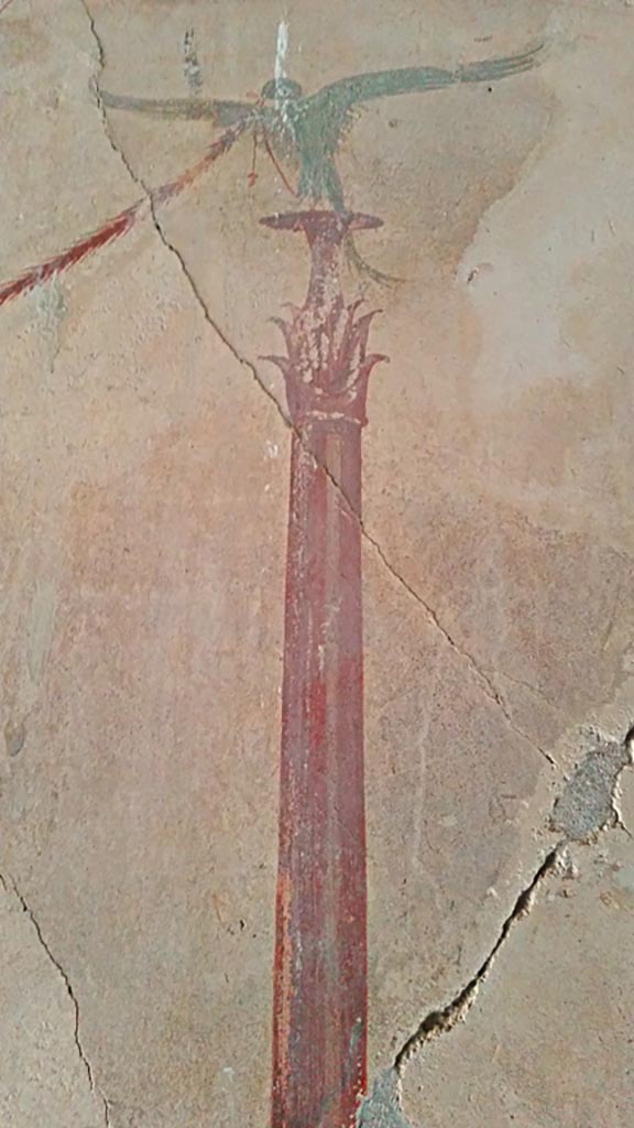 VI.13 Herculaneum. Photo taken between October 2014 and November 2019.
Painted detail from corridor walls. Photo courtesy of Giuseppe Ciaramella.